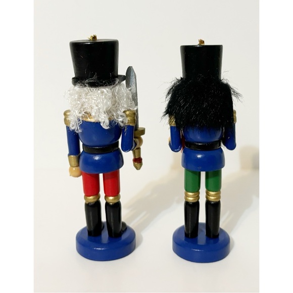 6 Nutcracker Soldier Wooden  Christmas Ornaments - Picture 6 of 7